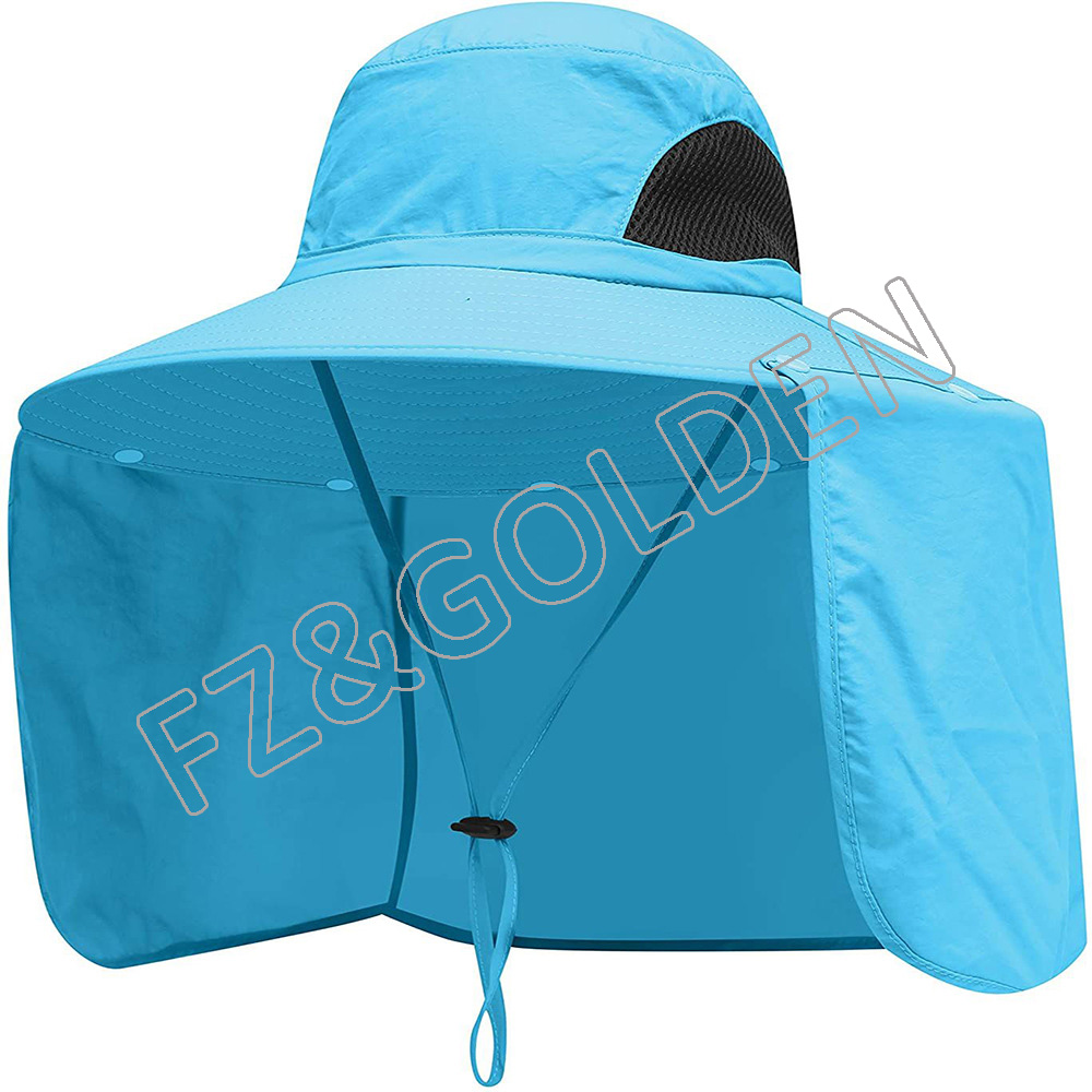 Summer Outdoor Hunting Fishing Custom Logo Bucket Sun Hat with Adjustable Strap