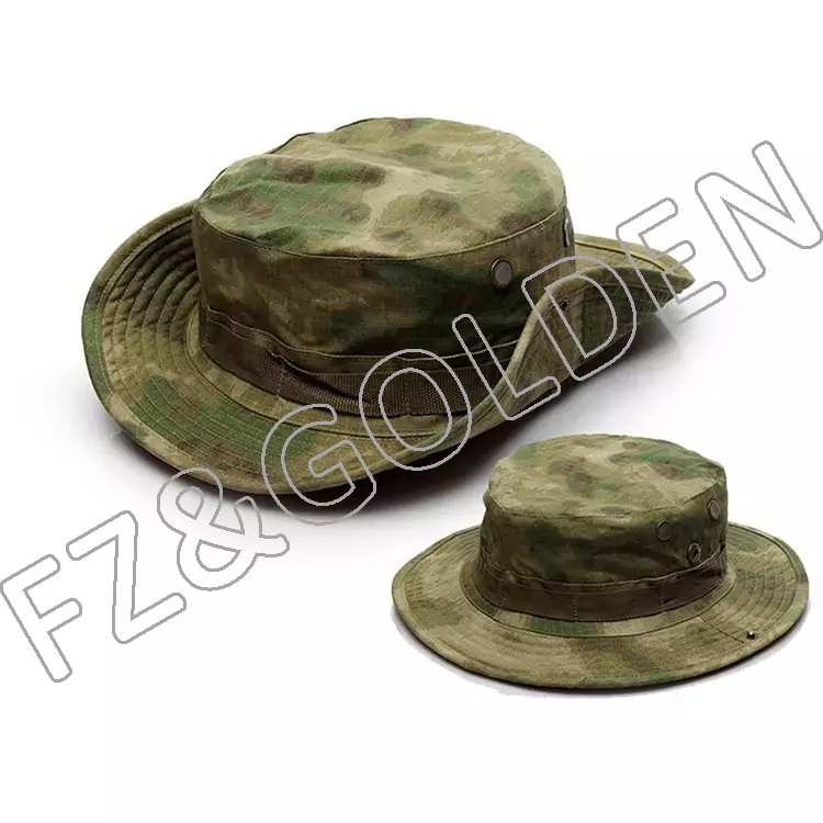 anming Outdoor Summer Wide Brim Boonie Hat Camo Sun Cap for Men or Women