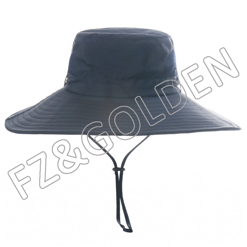 Foldable Super Wide Brim Fishing Bucket Safari UPF 50+ Sun Protect Hat