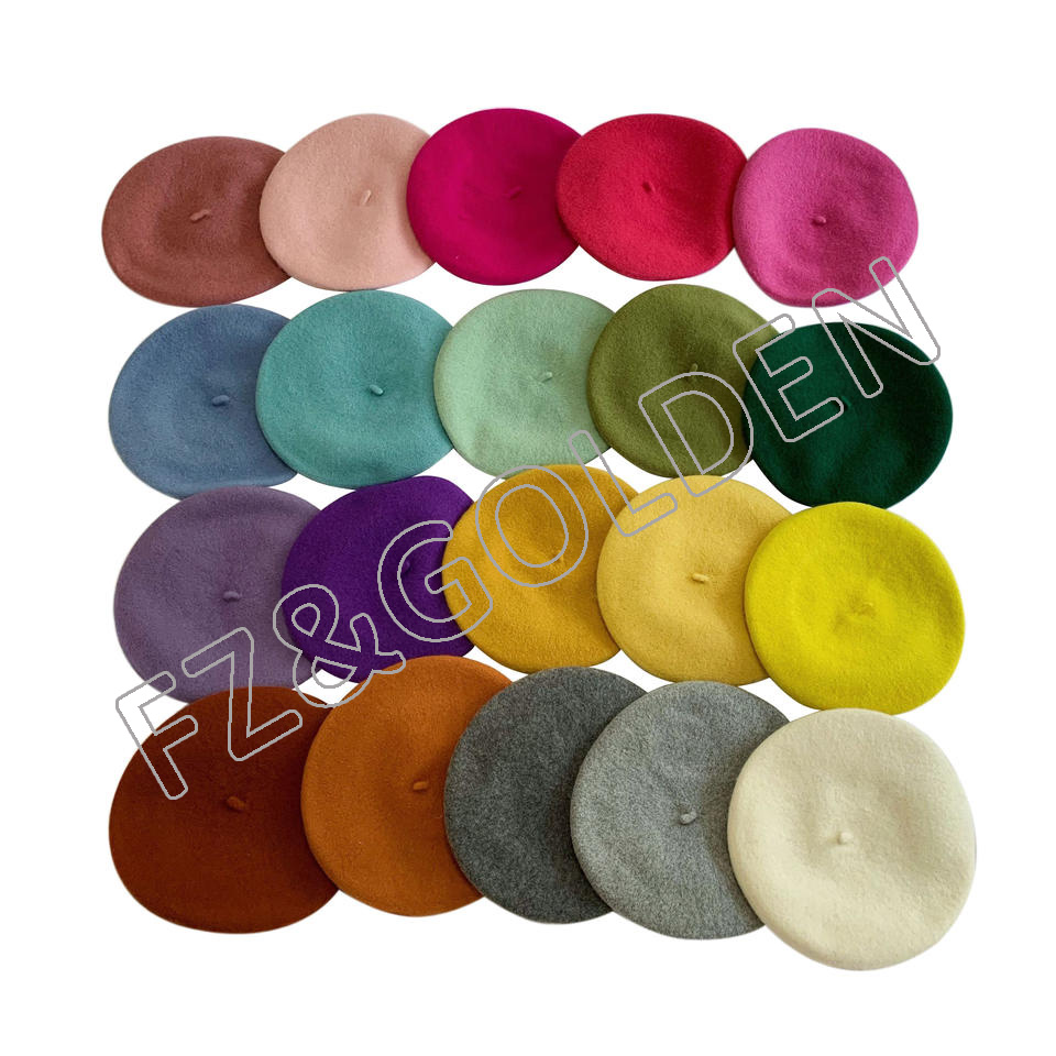 Wholesale Customized 100% Wool Beret 