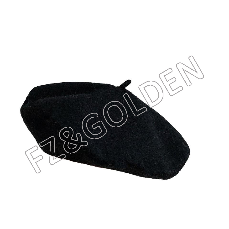 Wholesale Customized 100% Wool Beret 