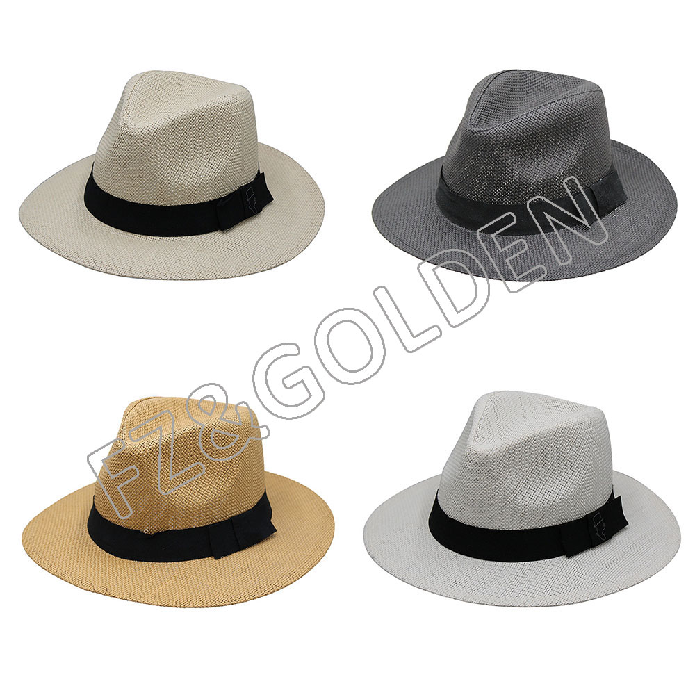 Amazon hot selling panama custom unisex mens bulk straw cowboy hats