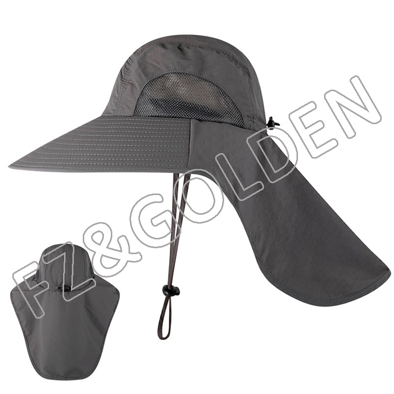 The Depot Lightweight Quick Dry Polyester Packable Nylon Sun Bucket Hat 