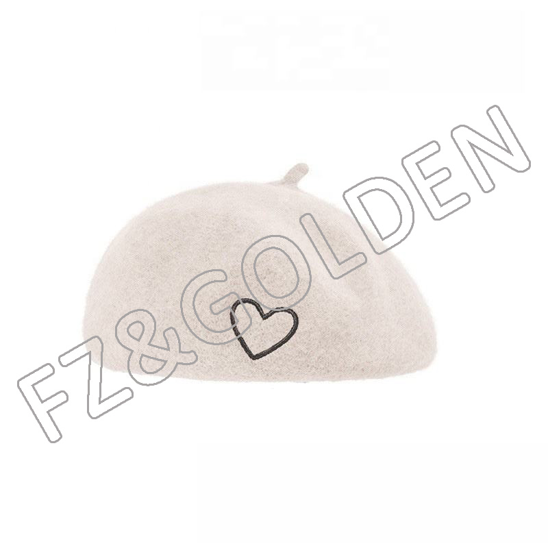 French Wool Solid Color Classic Winter Warm Artist Painter Berets Women Hat