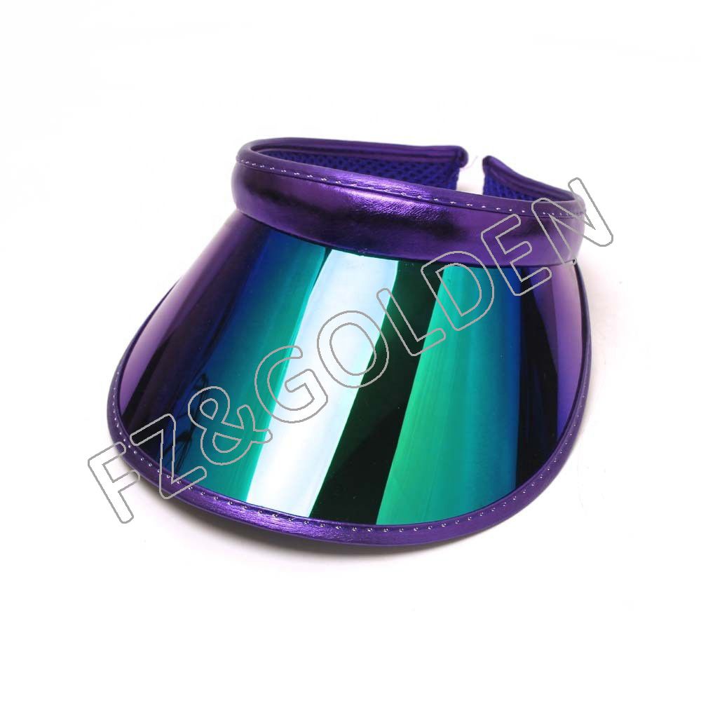 Unisex Candy Color Clear UV Protection Sports Outdoor Activities Plastic Visor