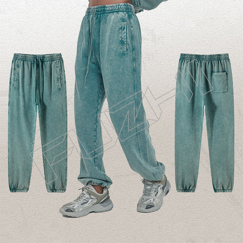 New men's and women's general fashion washed cotton casual loose pants retro sweatpants