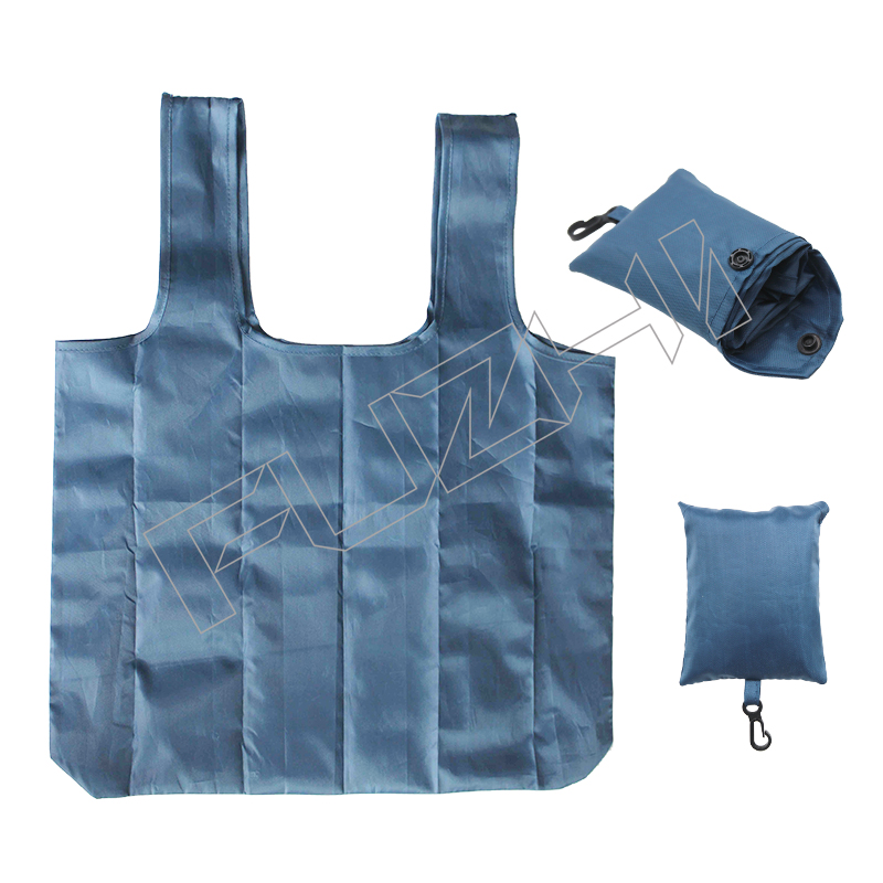 FGSB-1002 Customized printed polyester environmental folding portable shopping bag tote bag stora...