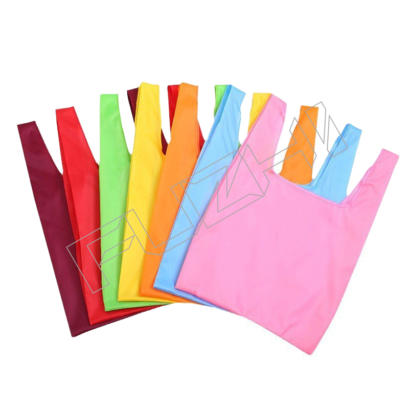 FGSB-1002 Customized printed polyester environmental folding portable shopping bag tote bag stora...