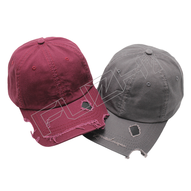 FZBC-6106 New broken hole baseball cap men and women broken washed vintage cap young couple tide ...