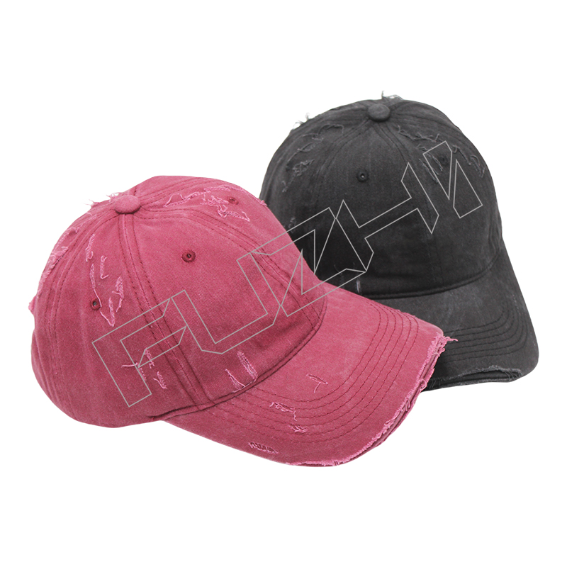 FZBC-6101 Korean broken washed vintage cap spring and summer shade washed to do old hole baseball...
