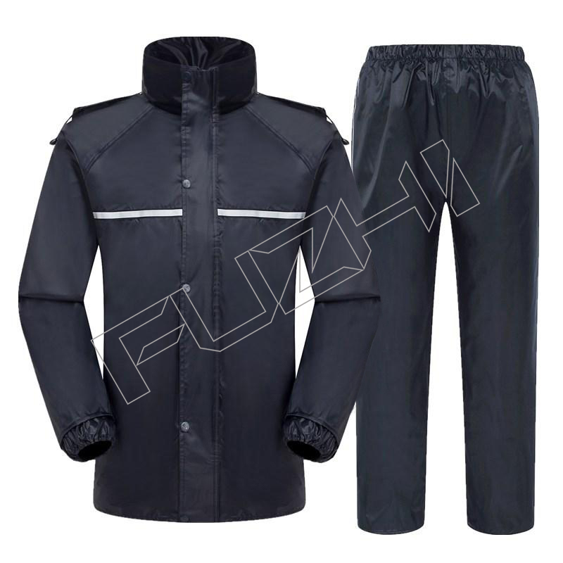 FGRI-1003 Men and women split raincoat rain pants waterproof set reflective double layer raincoat...