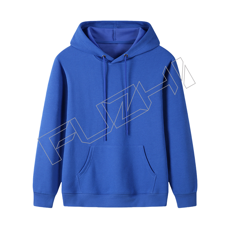 FGHD-1000 Solid color terry hoodie men and women pullover hoodie comfortable simple loose casual ...