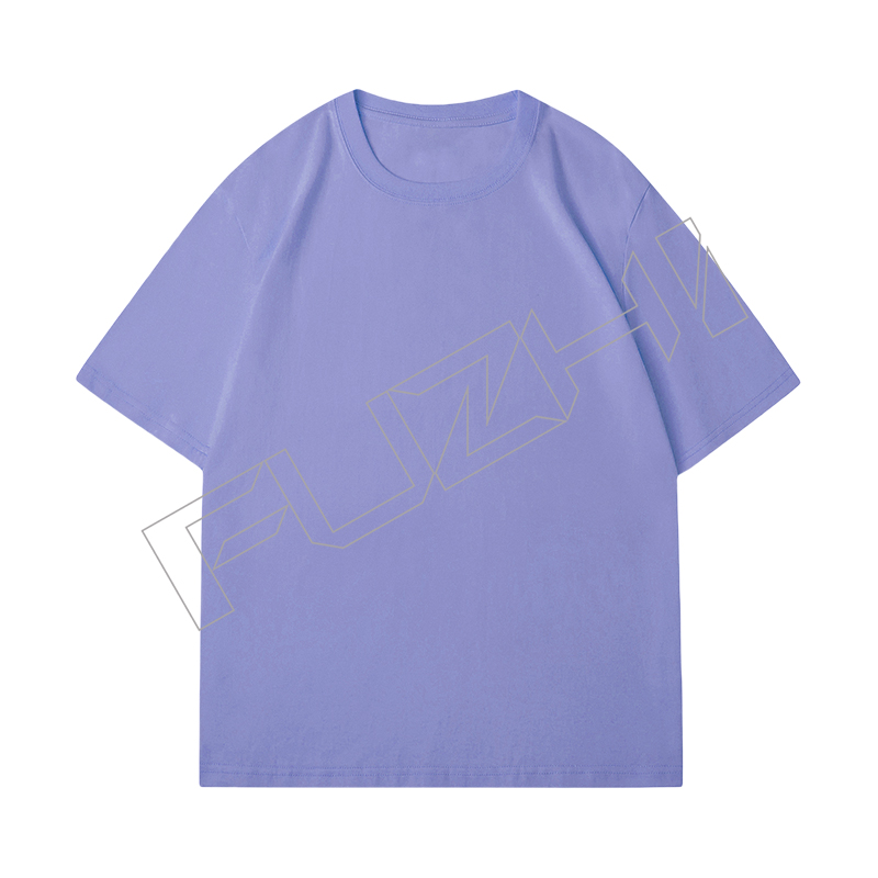 FGTS-1007 Over size T-shirt custom printed logo solid color cotton round neck short sleeve T-shir...