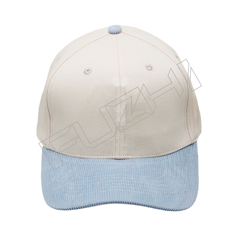 Corduroy 6 panel baseball cap