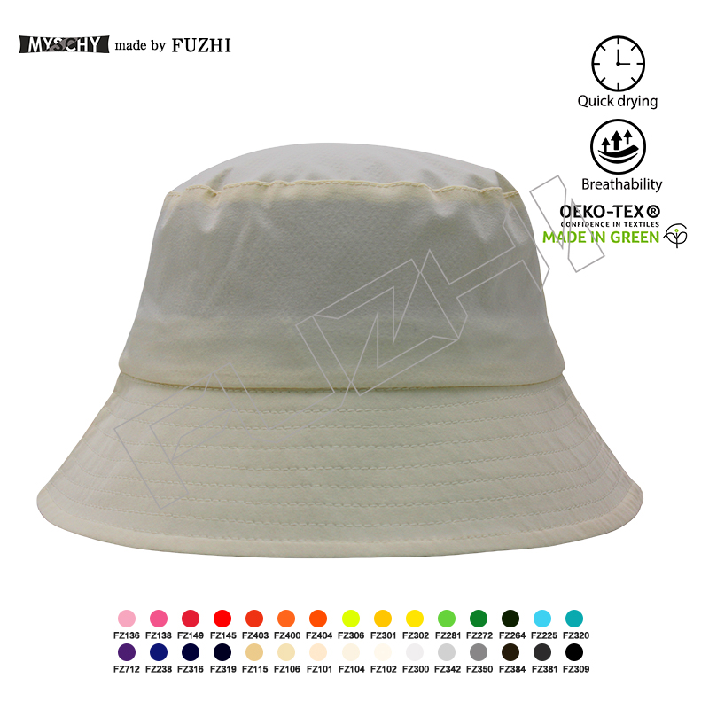 FGFH-1004 New bucket hat quick drying draw rope hat women's summer thin breathable outdoor sunsha...