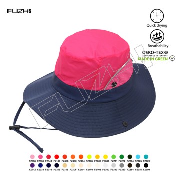 FZFH-2003 Primavera Verano Sombrero de pesca al aire libre de la cúpula de las mujeres sombrero de pescador excursión montañismo su...
