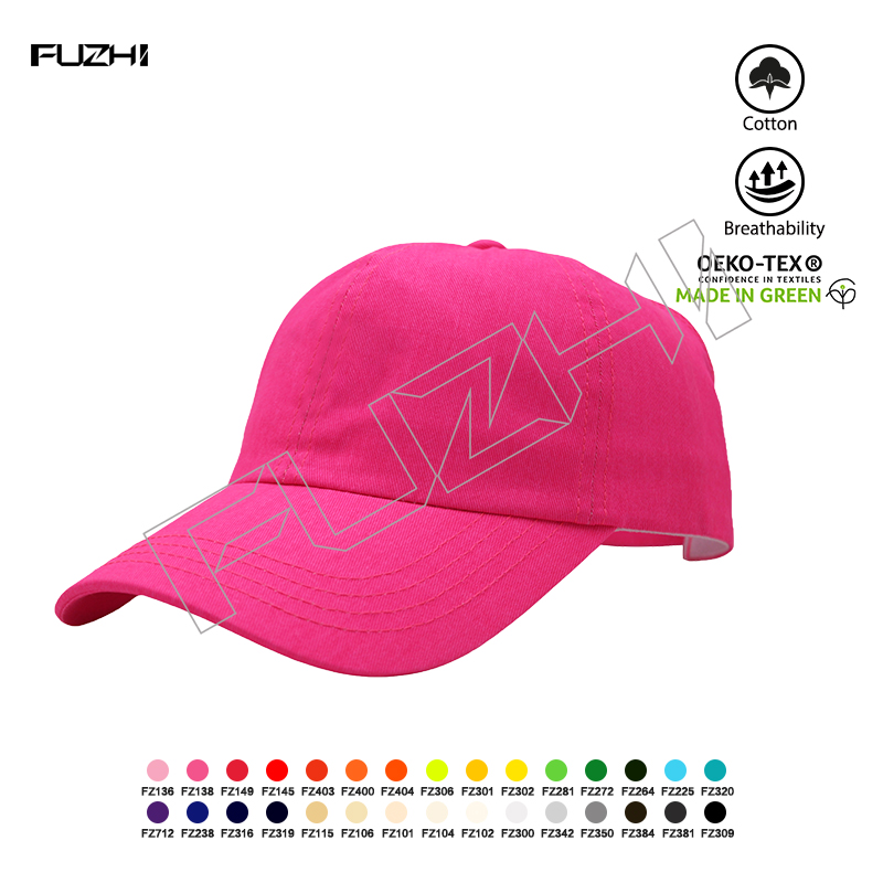 FZSC-2001 6 panel outdoor cotton sport cap can tie a high ponytail without a cap women's summer s...