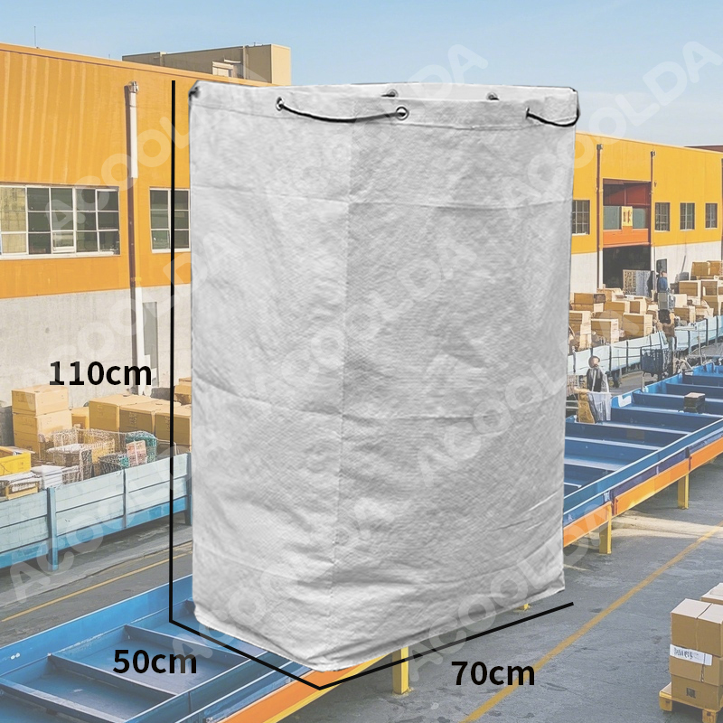 High-Capacity Custom Logistics Bags - 385L & 240L PE Woven Storage for Bulk Parcel Delivery