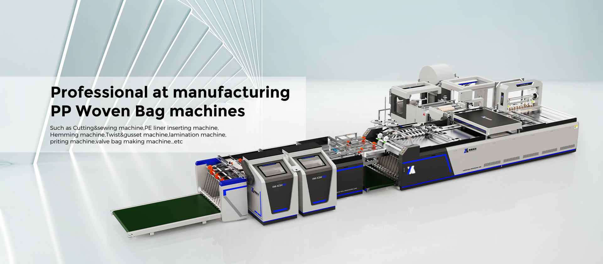 PP Woven Bag Liner Inserting – Bag Top Hemming Conversion Line