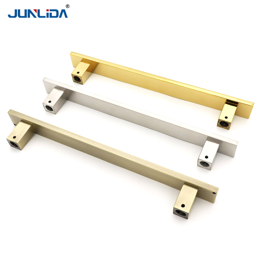 Modern Frameless Glass Door Stainless Steel Single-Side Handle - Multiple Colors Available, Custom Sizes Supported