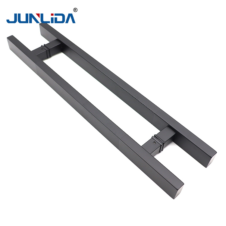 Stainless Steel Square Tube H-shaped Door Push-pull Handles Are Suitable For Glass Doors, Wooden Doors And Frameless Doors