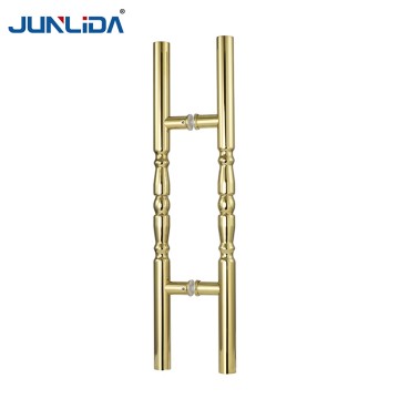 Ручка з нержавіючої сталі з квадратною трубкою безпосередньо з заводу, розсувна скляна дверна ручка