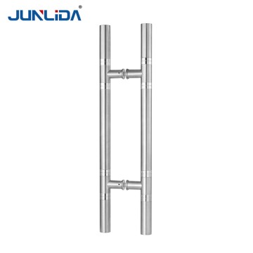 Modern Long Pull Handle Offset Doors Stainless Steel Glass Door Pull Handle With T Foot Wooden Door Handle