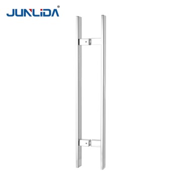 Wholesale 201 304 Stainless Steel Commercial Square pipe Sliding Door Pull Handles
