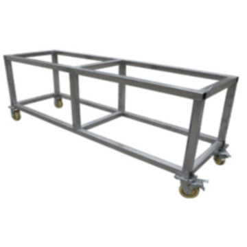 Square Tube Work Table with Wheel for Stone Marble Granite Quartz