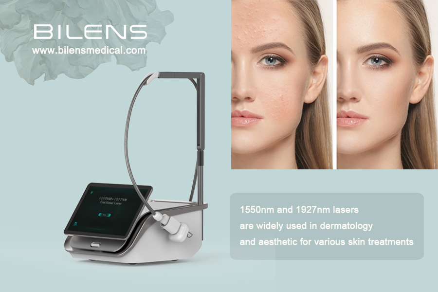 1550 nm and 1927 nm lasers are widely used in dermatology and aesthetic for various skin treatments