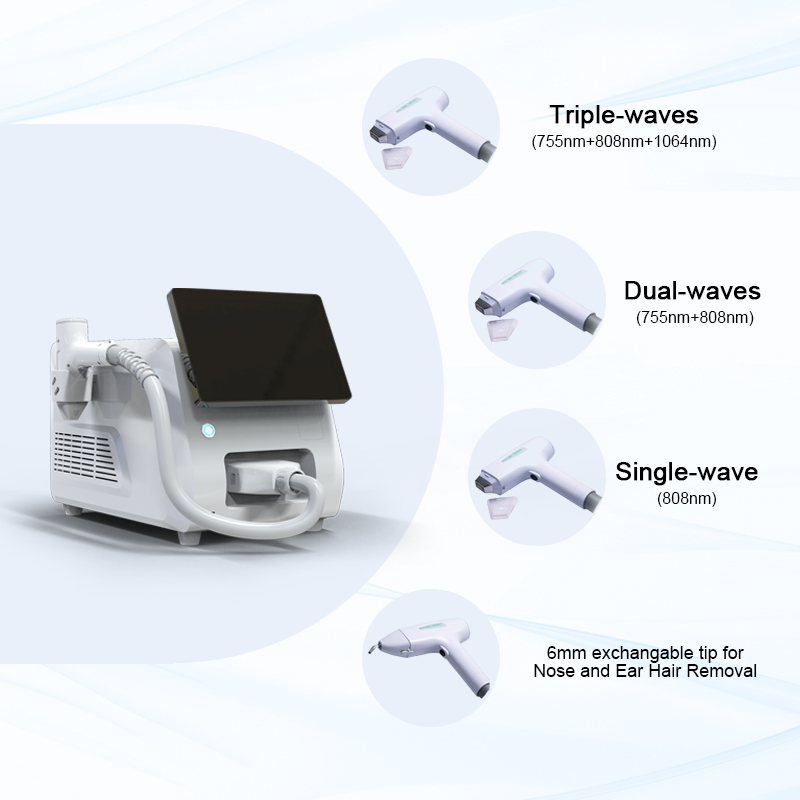 755nm 808nm 1064nm Diode Laser permanent Hair Removal-product