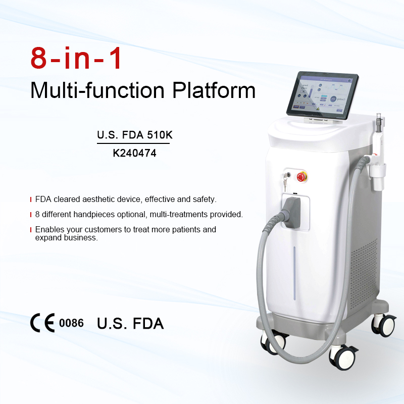 Multi-function Platform 8 handles for many treatments