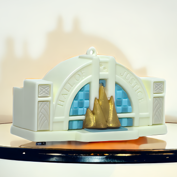 Customized Hall Of Justice PVC Ornament