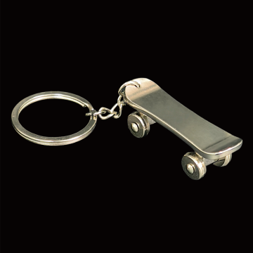 Customized Metal Skateboard Keychain