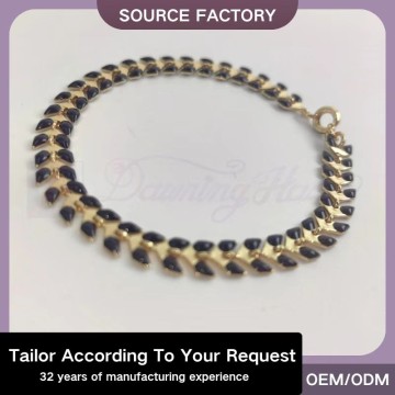 Customized luxury Alloy Olive leaf Chain B...