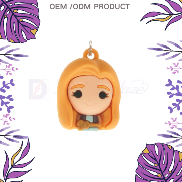 Customized PVC Yellow Hair Girl Ornament