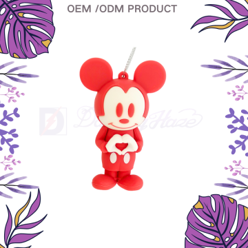Customized Silicone Color Mouse Ornament
