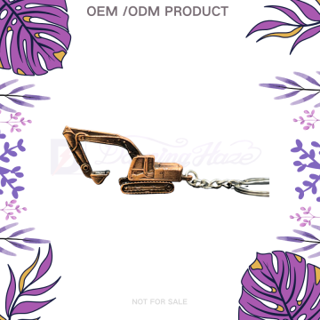 Customized Metal Vintage Tractor Keychain