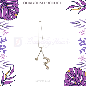 Customized Alloy Star Moon Necklace