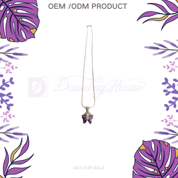 Customized Alloy Butterfly and Diamond Necklace
