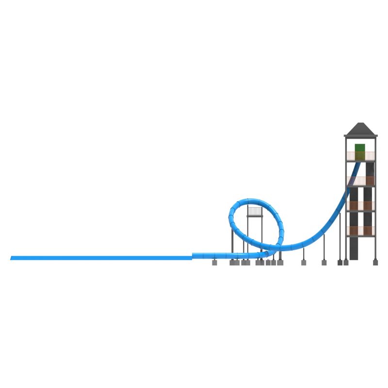 toboggan aquatique long personnalisé