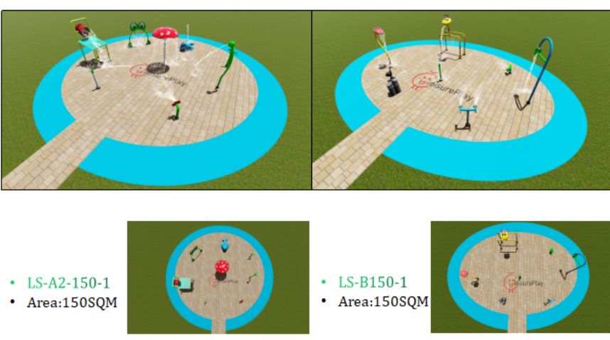 kids water spray pond854