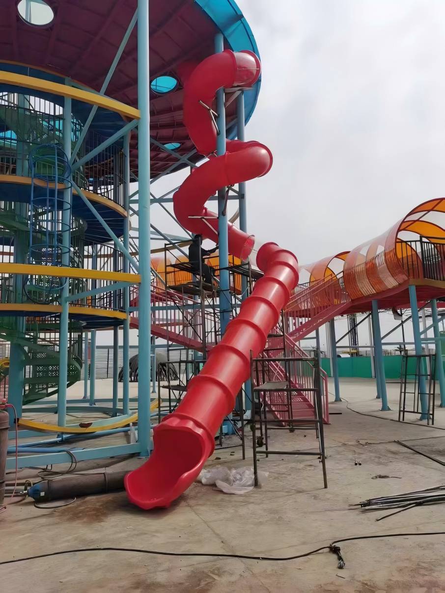 kids playground plastic slides commercial outdoor