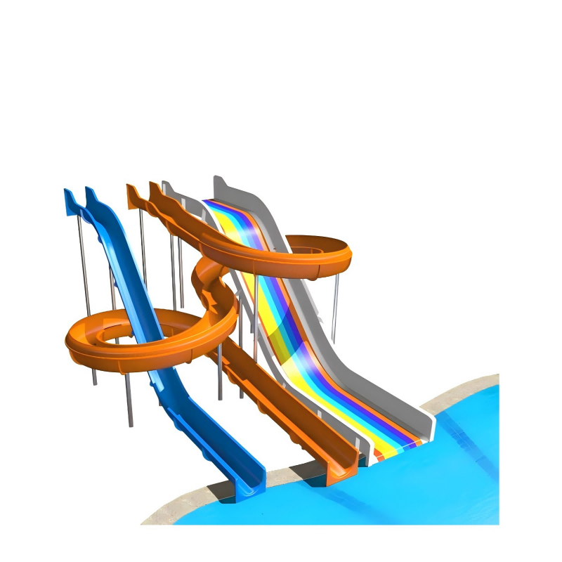 aqua spiral slide