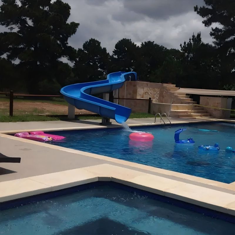 family pool and slide