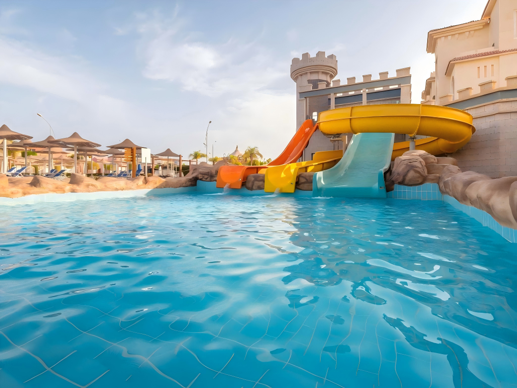 fiberglass funnel water slide for kids