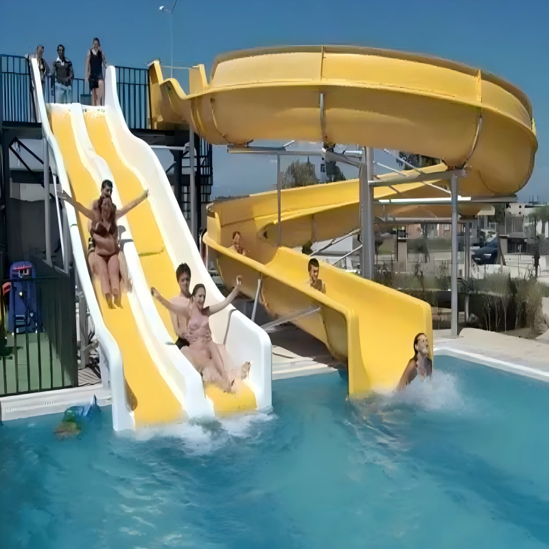 private swimming pool water slide