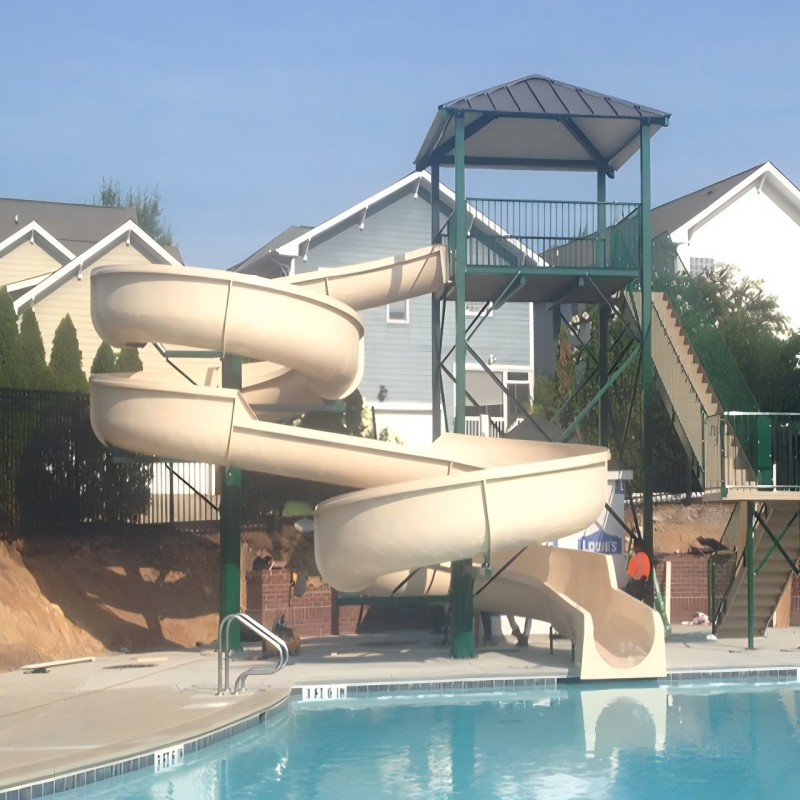 spiral water slide