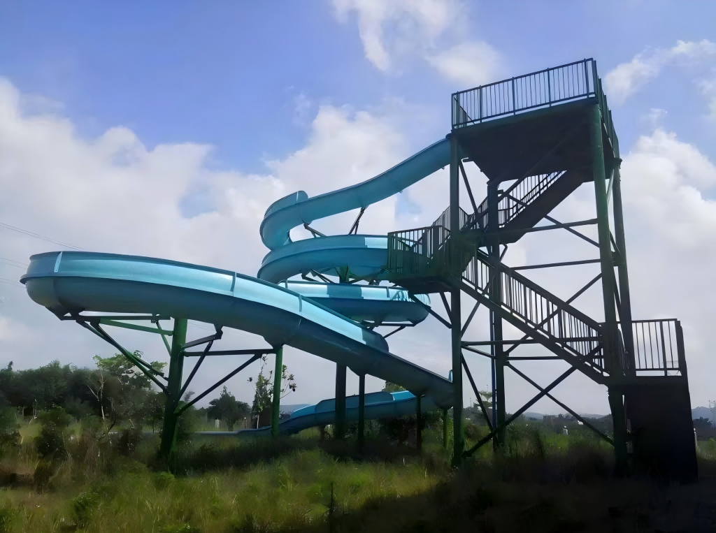 swimming pool slide fiberglass