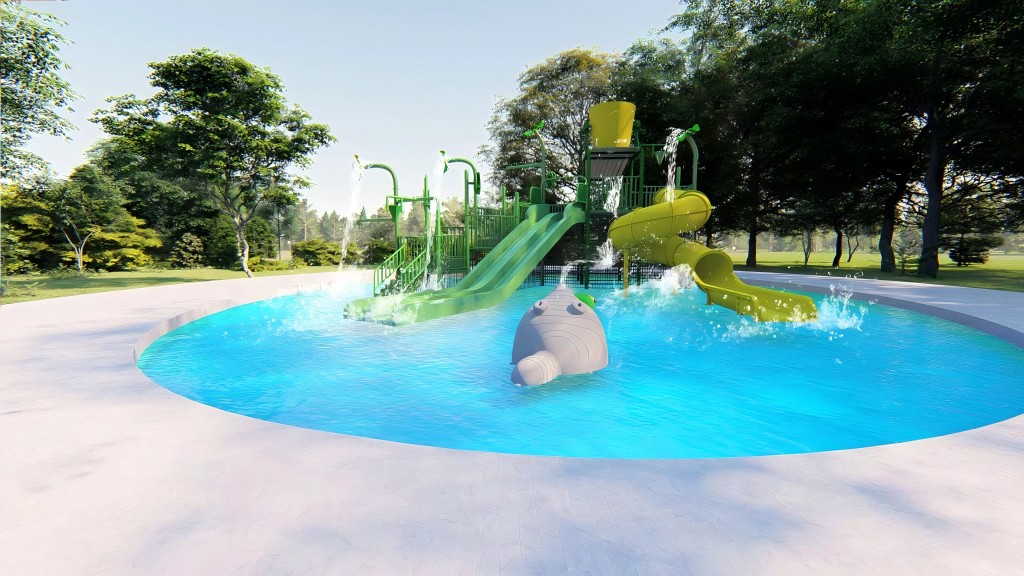 swimming pool water slides